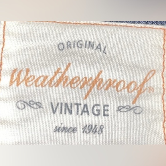 Preowned Original Weather Proof Vintage Flannel Size Medium Dark Blue Color. - Picture 2 of 11